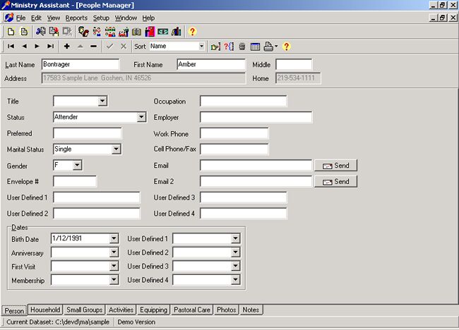 Ministry Assistant Screen Shot